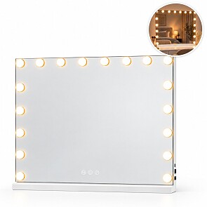 XEMM Hollywood Spiegel 18 Led Lampen - Wit