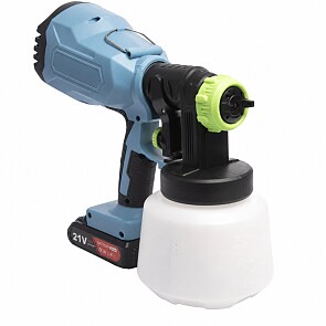 Qlt Verfspuit Op Accu 800 ml - Blauw