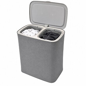 XEMM Wasmand 2 Vakken 90 liter - Grijs