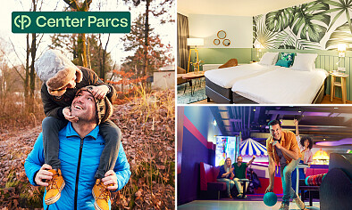 1 of 2 overnachtinge(n) voor 2 + ontbijt in Center Parcs Hotel De Vossemeren