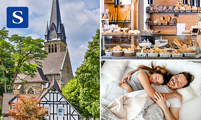 Overnachting voor 2 personen + tegoedbon van â¬5 voor de bakker + late check out