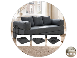 BestLife Slaapbank Lugano | Grey