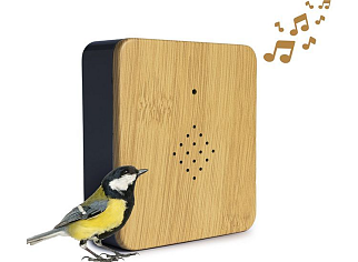 Nexxt Vogelhuisje Natuurgeluiden en Sensor - Hout/grijs