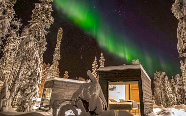 Spannend avontuur in Fins Lapland met knusse luxe midden in de wildernis