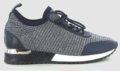 Sneaker blauw zilver