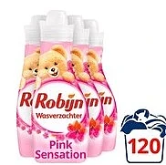 Robijn Pink Sensation Vloeibaar Wasverzachter - 4 x 30 wasbeurten - Voordeelverpakking
