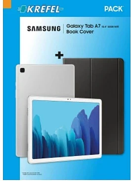 SAMSUNG Bundel Galaxy Tab A7 32 GB Wi-Fi Silver met bookcover