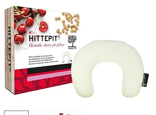Treets Hittepit Kersenpitkussen - U-model - Wit