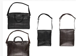 IVERGY® Lederen laptoptas of messenger bag