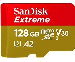 SanDisk SDSQXA1 Extreme Micro SDXC UHS-I Class 10 Geheugen Kaart Met Adapter, 128GB