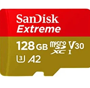 SanDisk SDSQXA1 Extreme Micro SDXC UHS-I Class 10 Geheugen Kaart Met Adapter, 128GB