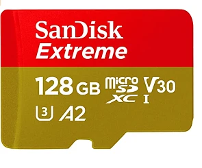SanDisk SDSQXA1 Extreme Micro SDXC UHS-I Class 10 Geheugen Kaart Met Adapter, 128GB