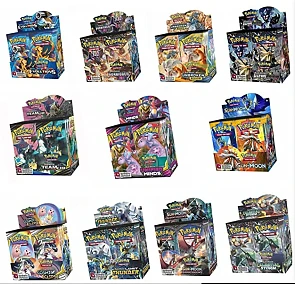 360 stuks pokemon kaarten booster box, Pokemon Sun? Maan, Duisternis Ablaze, Evoluties, Unbroken, Unified Minds, Vivid, Battle Styles Booster Box (Engelse Reproductie versie) (Strijd Styles)