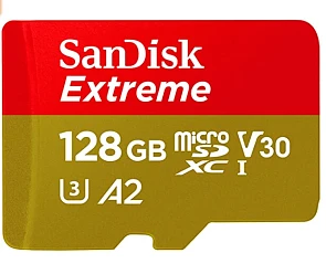 SanDisk SDSQXA1 Extreme Micro SDXC UHS-I Class 10 Geheugen Kaart Met Adapter, 128GB