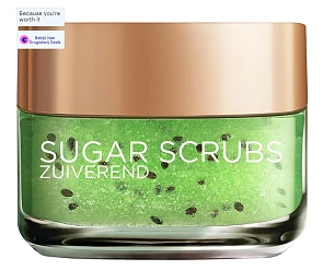 L'Oréal Paris Sugar Scrub Kiwi Gezichtsscrub - Zuiverend en Verzorgend