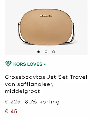Tot 80% korting op Michael Kors handtassen en kleding