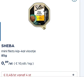 Sheba vlootje 85g