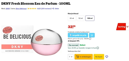 DKNY Be Delicious 'Fresh Blossom' 100 ml koopje bij Bol