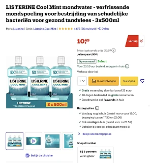 Listerine cool mint