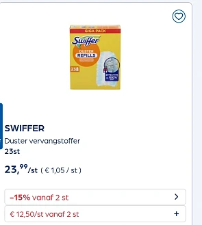 Swiffer -15% extra