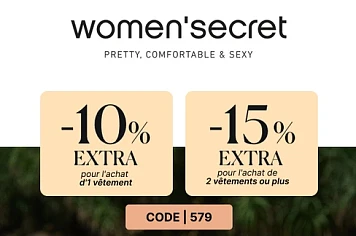 Tot 15% extra korting op sale Women's secret