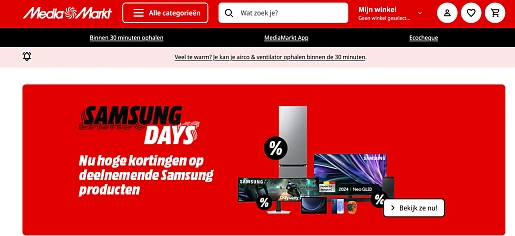 Samsung fans? Nu tot 41% korting bij Mediamarkt