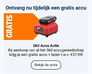 Gratis SKIL snellader en 2,0 Ah accu