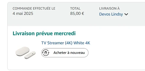 Google TV Streamer (4K) gekocht met bijna 30% korting