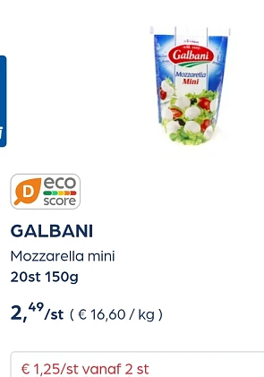 Collect&go galbani mini