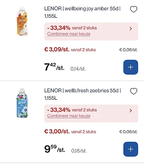 Mooi koopje op Lenor wasverzachter