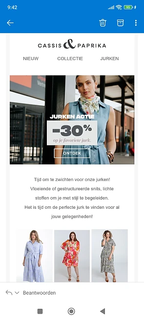 -30% op je favoriete jurk bij paprika