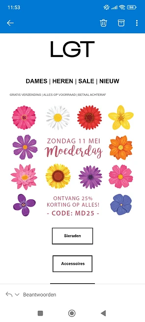 lookinggoodtoday: 25% korting