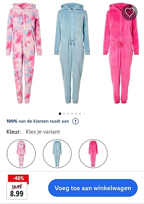 Onesie dames esmara® -40% op lidl.be