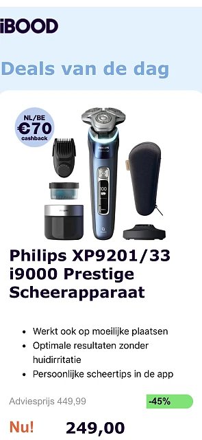 Philips XP9201/33 i9000 scheerapparaat