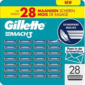 28 Gillette Mach 3 Base Scheermesjes