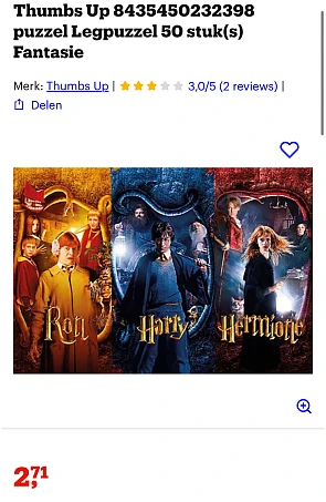 Harry Potter puzzel -70%