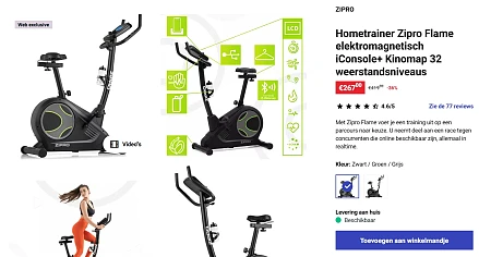 -34% op Hometrainer bij Decathlon