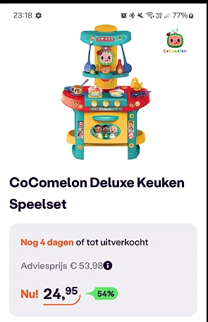 CoComelon deluxe Keuken Speelset -54% bij iBood