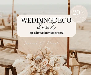 Kortingscode welkomstbord