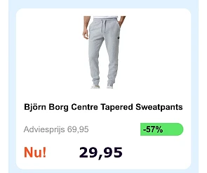 Bjorn borg sweatpants aan 29,95€