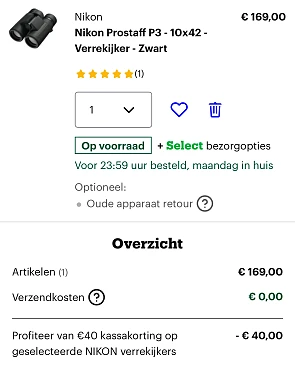 Nikon verrekijkers