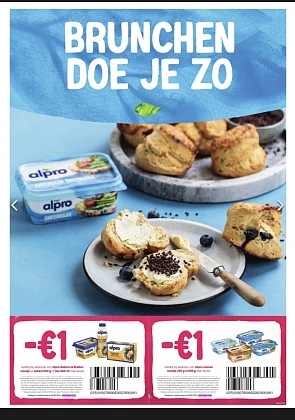 Alpro bonnen in de zondag