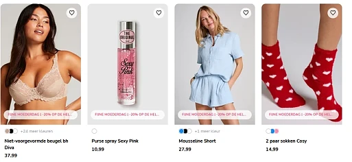 20% korting bij Hunkemöller