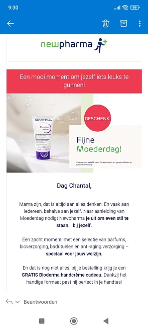 GRATIS Bioderma handcrème bij newpharma