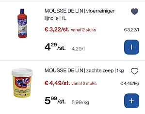 Mousse de Lin producten -25%