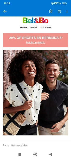 Bel&bo: 20% op shorts & bermuda’s bij aankoop vanaf 2 stuks