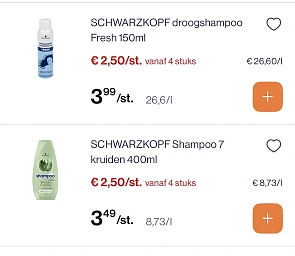 Schwarzkopf shampoo en syos reactie Kruidvat