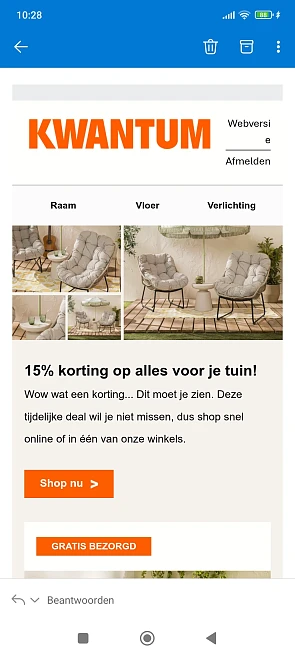 Kwantum: -15% op alles voor de tuin