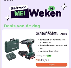 Metabo schroefboormachine