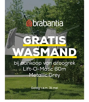 Gratis wasmand bij aankoop droogmolen Supra bazar